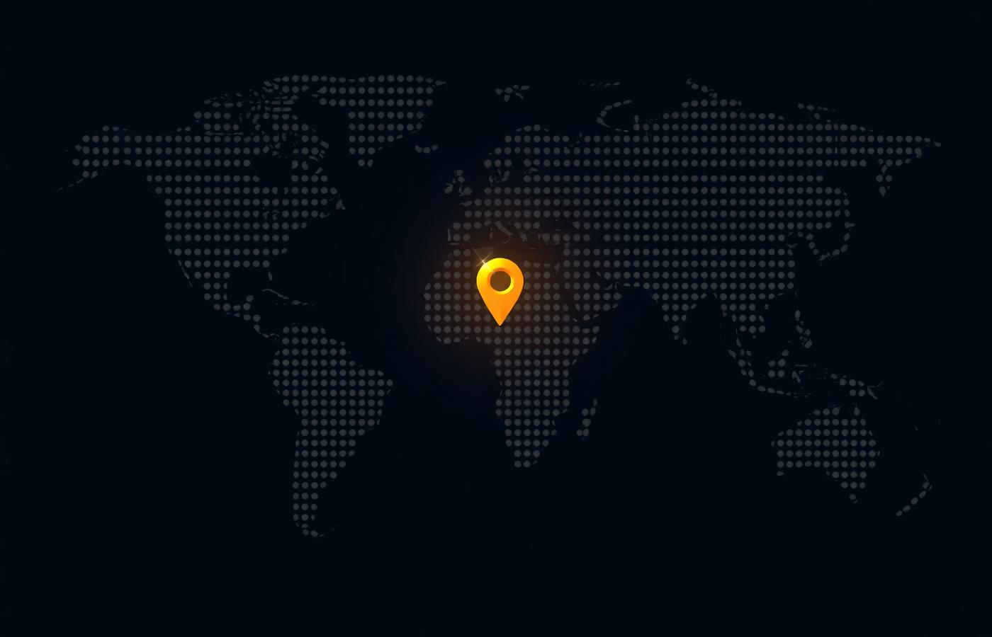World map showing logistics network